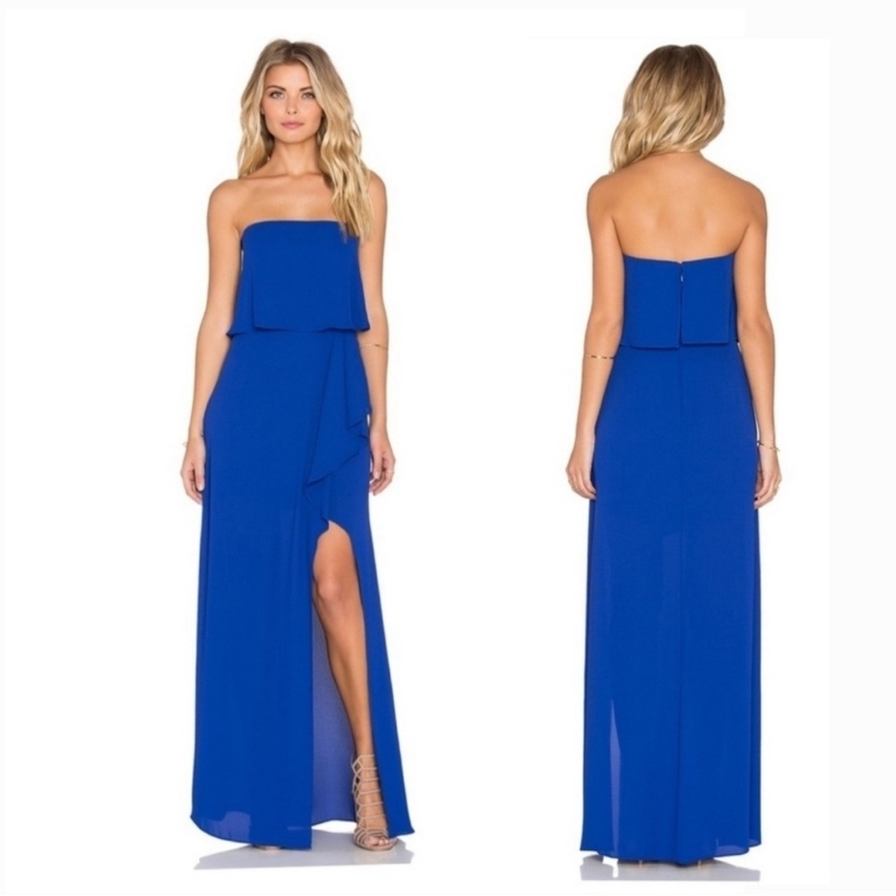 BCBGMaxAzria Royal Blue Strapless Dress